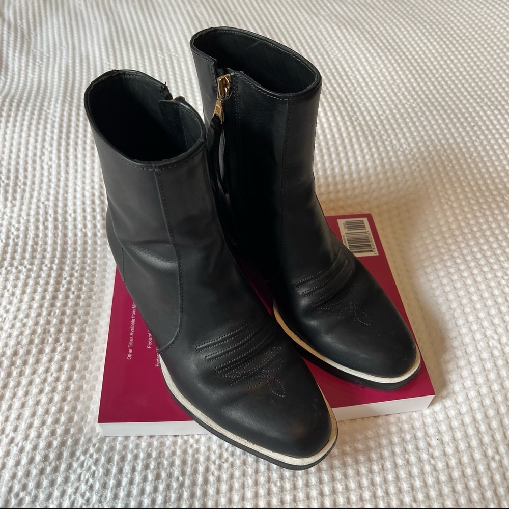 Rag & Bone Black Leather Ankle Boots